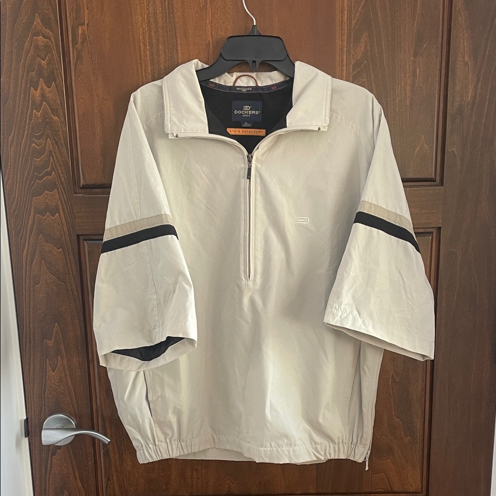 Men's Beige Pullover Jacket